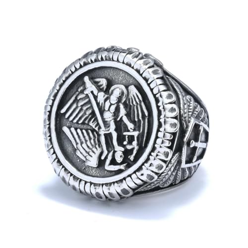 fycouyee Vintage Ringe Sant'Angel schwarze Ringe von fycouyee