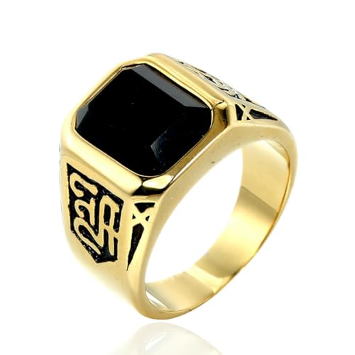 fycouyee Vintage personality rings men's stainless steel jewelry von fycouyee