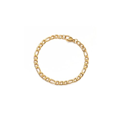 fycouyee breites Punk Kuba Kettenarmband für Männer und Frauen Edelstahl Figaro Kette Schmuck fycouyee breites Punk Kuba Kettenarmband für Männer und Frauen Edelstahl Figaro Kette Schmuck von fycouyee