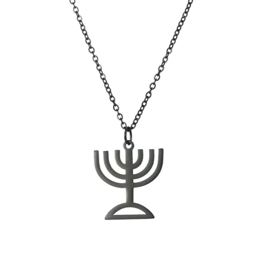 fycouyee hohle vereinfachte hohle Kerzenständer Anhänger Ornament Edelstahl Halskette von fycouyee