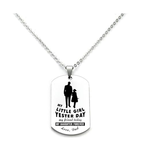 fycouyee mein kleines Mädchen Halskette aus Edelstahl Milder Anhänger von fycouyee