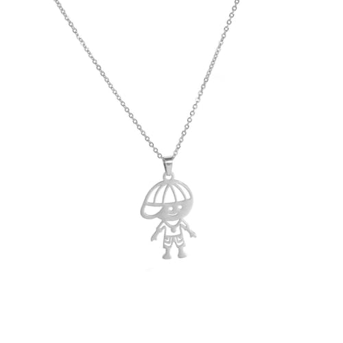 fycouyee süße Stick Pen Junge Mädchen Anhänger Edelstahl Halskette von fycouyee