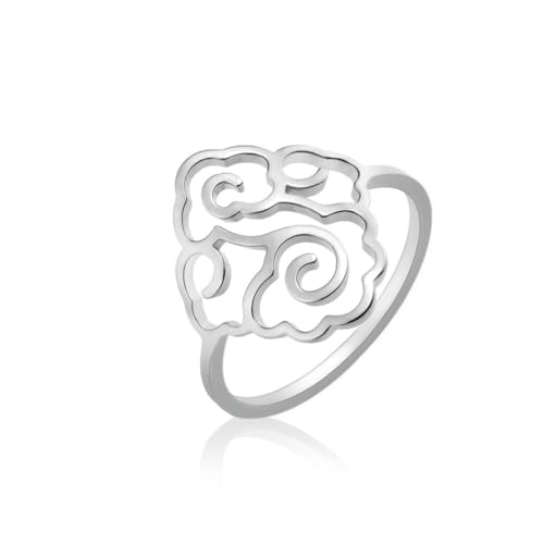 fycouyee verheißungsvolle Wolke Frau Ring Edelstahl Glück Amulett Ring Mode Schmuck Familie fycouyee verheißungsvolle Wolke Frau Ring Edelstahl Glück Amulett Ring Mode Schmuck Familie von fycouyee