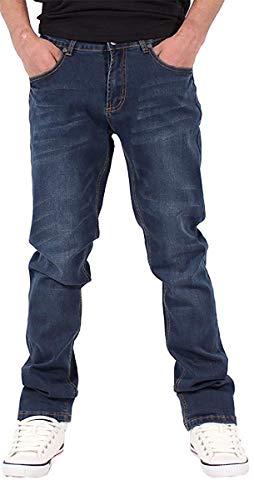 G-King Herren Jungen Slim Super Star Stretch Fit Jeans Ist Zeit Geld Hip Hop (W34 - L32) von G-King