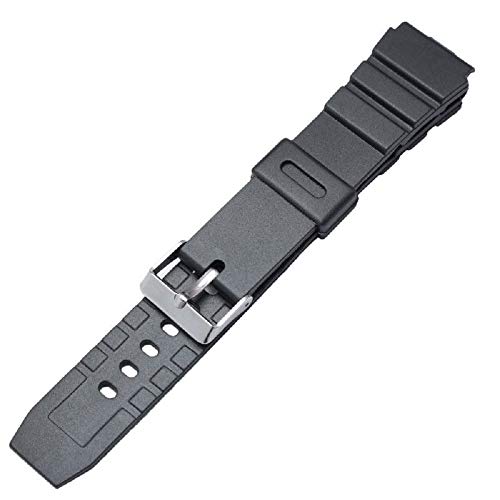 Uhrenarmband aus Gummi, 22 mm, passend für 10406454 Casio AMW-320 AMW-330 AD-520 MD-705, Schwarz Uhrenarmband aus Gummi, 22 mm, passend für 10406454 Casio AMW-320 AMW-330 AD-520 MD-705, Schwarz von g24