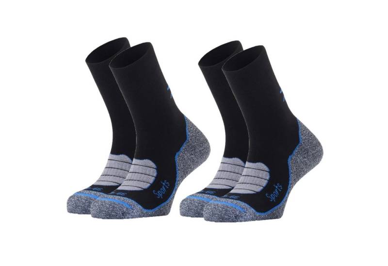 Funktionssocken Wandersocken Trekkingsocken mit mittelstarker Polsterung Coolmax funktionsocken sport socken damen outdoor socken herren (Beutel, 2 Paar) mit anatomischer Polsterung spezielle Polsterung im Fersen- und Ballenbereich von gabriel najdorf