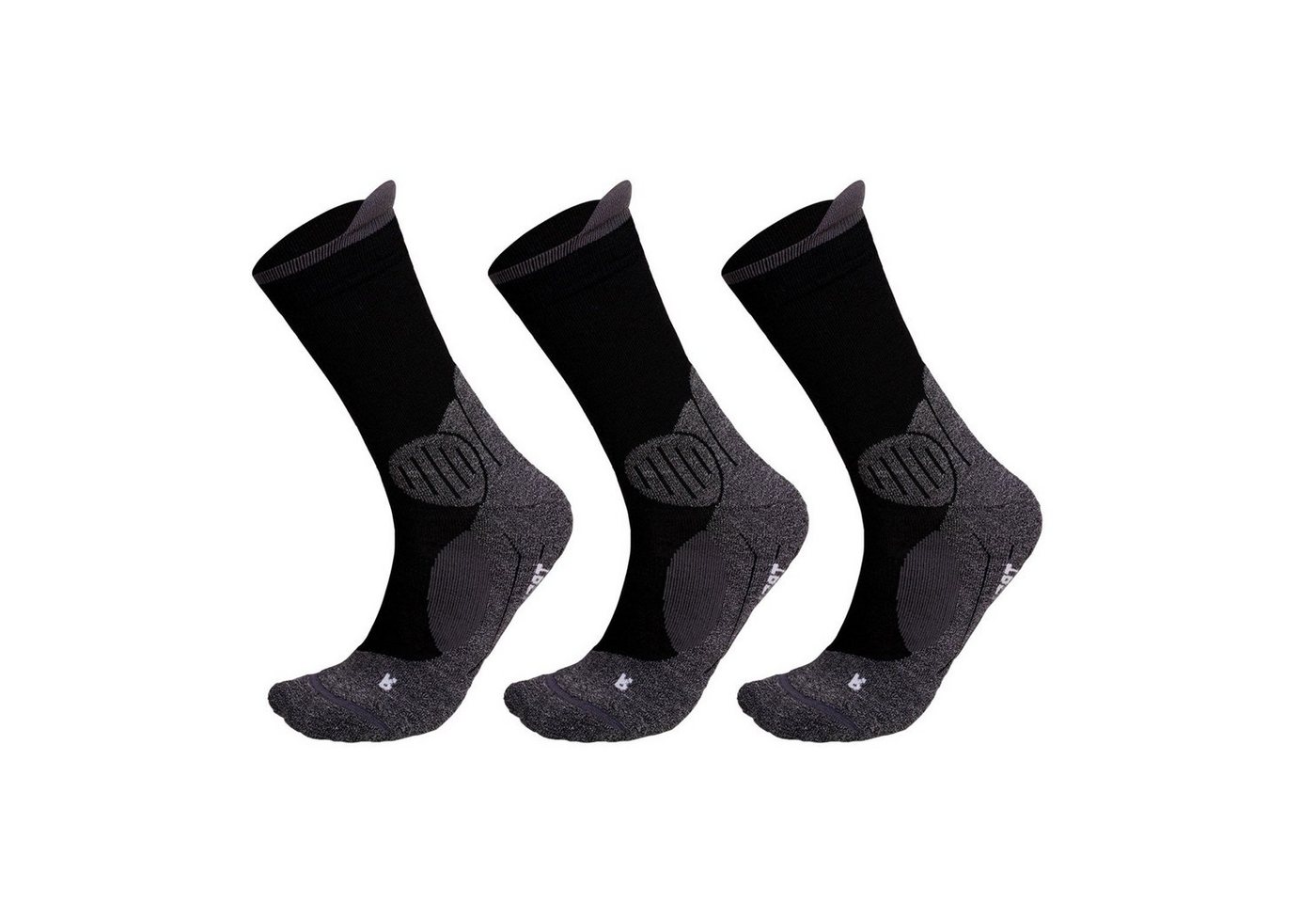 Wandersocken Trekkingsocken mit mittelstarker Polsterung Coolmax funktionsocken sport socken damen outdoor socken herren funtionsocken (Beutel, 3 PAAR) von gabriel najdorf