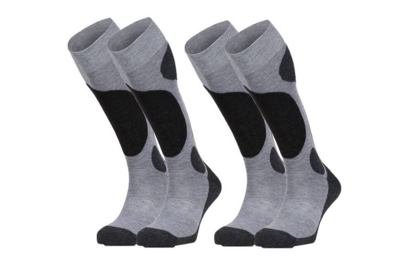 gabriel najdorf Skisocken GSK9 Wintersocken Kniesstrümpfe Kompressionssocken (Beutel, 2 Paar) mit extra starker Polsterung höchste Wärmeisolation Damen,Herren Skisocken Snowboard Extreme Socken von gabriel najdorf