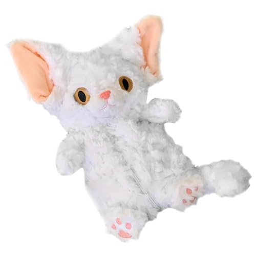 Katzen-Bleistiftbeutel, Kätzchen-Bleistiftbox | Plüsch-Federmäppchen mit großem Fassungsvermögen | Tragbares Federmäppchen, multifunktionales Federmäppchen, niedliche Katzen-Federmäppchen-Aufbewahrung von gafdu