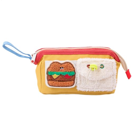 gafdu Federmäppchen mit großem Fassungsvermögen, süßes Federmäppchen - Niedliches Bären-Federmäppchen, großes Federmäppchen | Weit öffnendes Stiftetui mit Cartoon-Motiv, tragbare Stifttasche für von gafdu