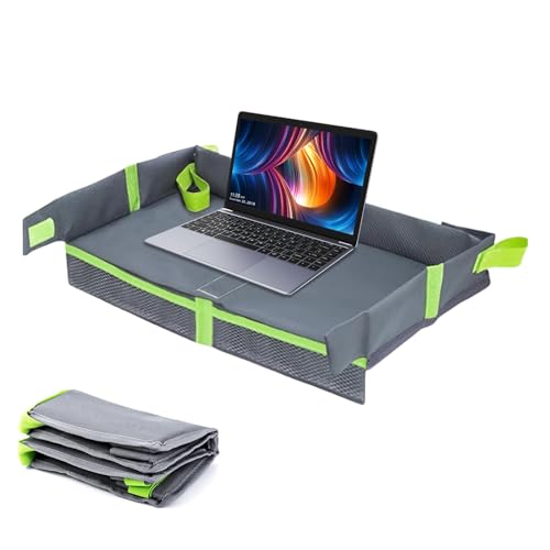 gafdu Reisetablett Für Kinder – Faltbares Reisetablett Für Kinder, Reisetablett Mit Tablet-Halter Für Kinderautositze, Leichtgewicht, Must-Haves Für Kinder Im Flugzeug von gafdu