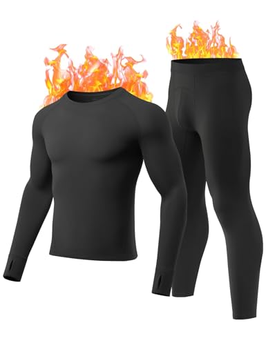 Gagli Thermounterwäsche Set für Herren mit Fleece Gefüttert, Warm Funktionsunterwäsche, Atmungsaktiv Winter Skiunterwäsche, Weich Gagli Thermounterwäsche Set für Herren mit Fleece Gefüttert, Warm Funktionsunterwäsche, Atmungsaktiv Winter Skiunterwäsche, Weich von gagli
