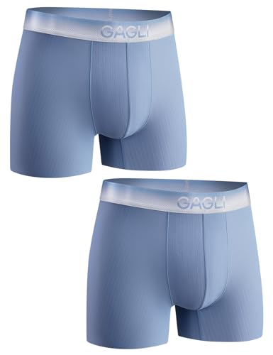 Herren Unterwäsche Boxershorts: Atmungsaktive weiche Boxershorts für Männer mit ComfortFlex-Bund, feuchtigkeitstransportierend 2er-Pack (DE/NL/SE/PL, Alphanumerisch, XXL, Regular, Regular, Ozeanblau) Herren Unterwäsche Boxershorts: Atmungsaktive weiche Boxershorts für Männer mit ComfortFlex-Bund, feuchtigkeitstransportierend 2er-Pack (DE/NL/SE/PL, Alphanumerisch, XXL, Regular, Regular, Ozeanblau) von gagli