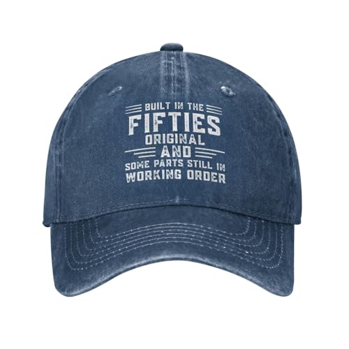 Built in Fifties Original und unrestaurierte einige Teile Mütze Herren Baseballmützen lustige Mützen, Marineblau, Einheitsgr��e Built in Fifties Original und unrestaurierte einige Teile Mütze Herren Baseballmützen lustige Mützen, Marineblau, Einheitsgr��e von galagro