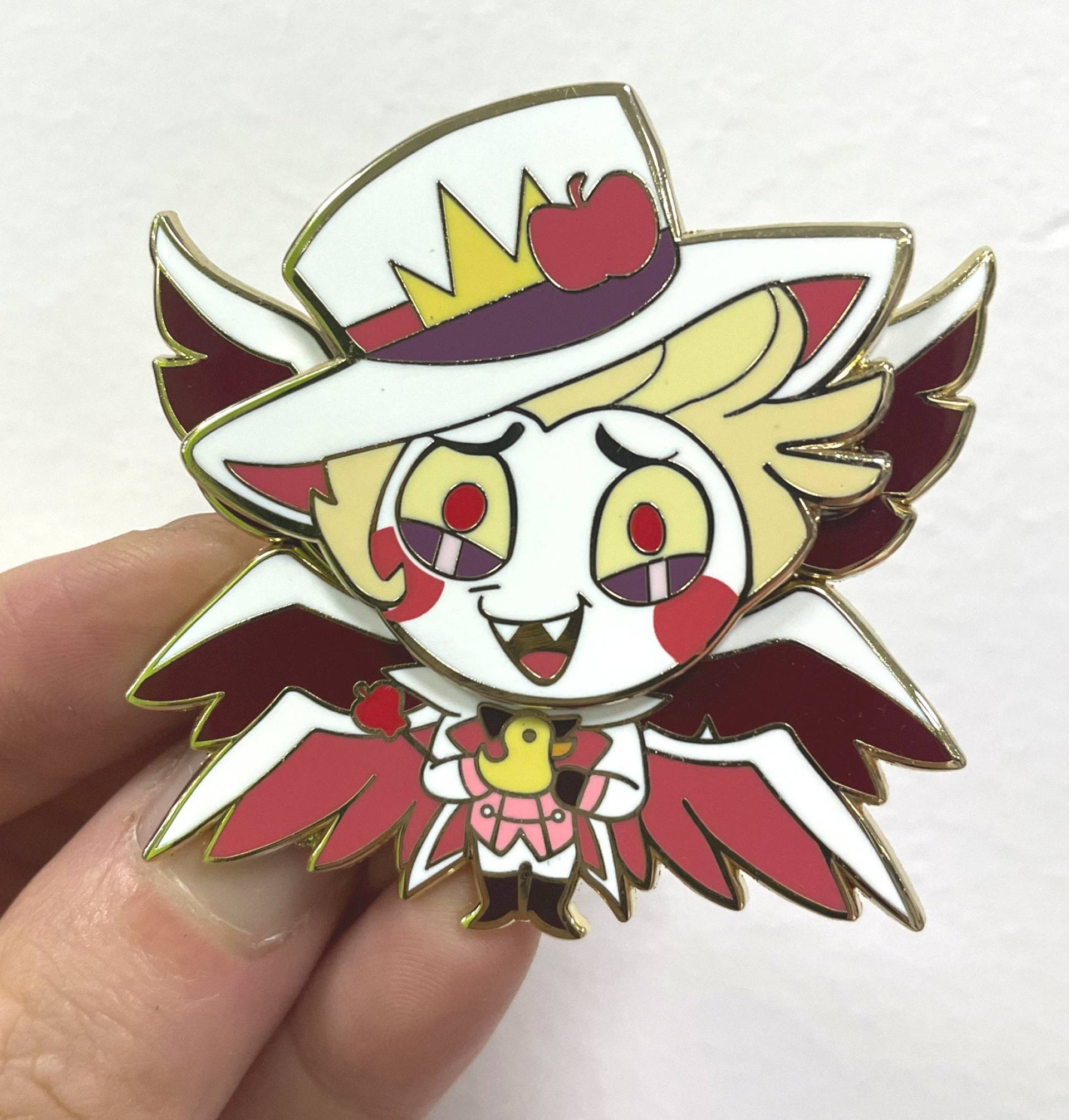 Wackelkopf Emaille Pin Luzifer Wackelkopf Emaille Pin Luzifer von galeorb