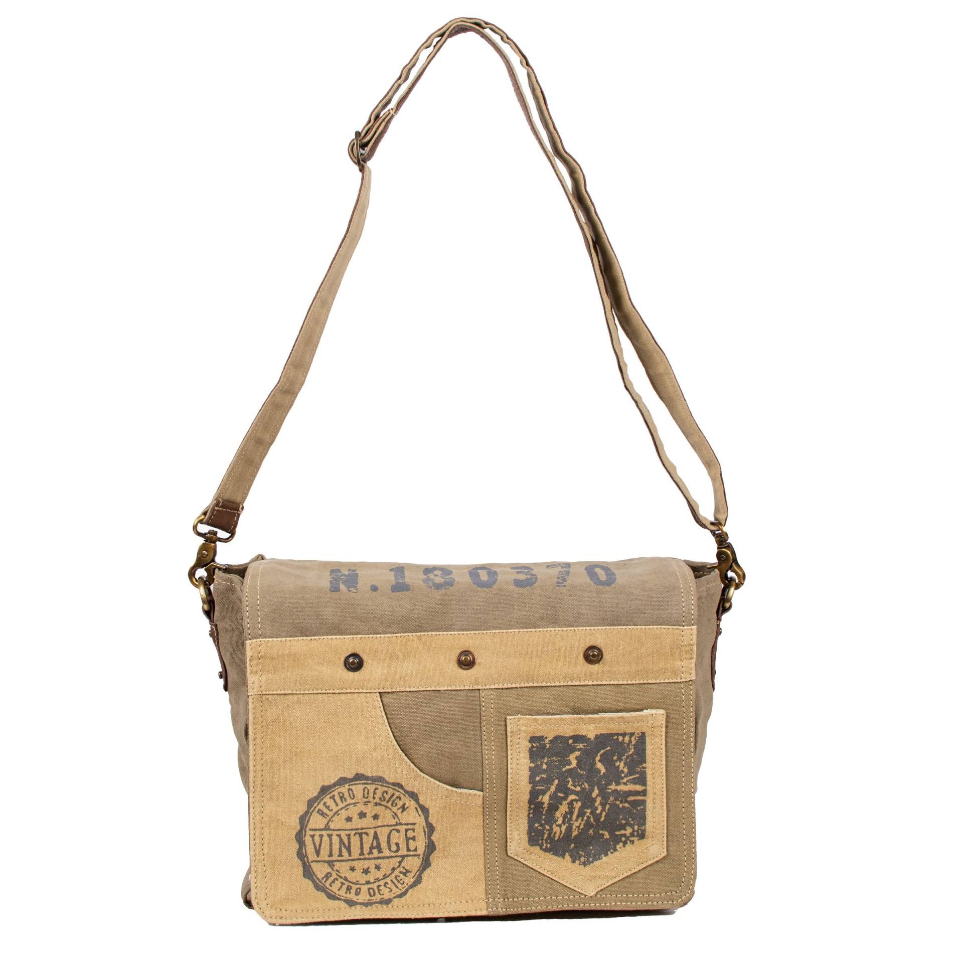 Umhängetasche Unisex Beige Crossbody Laptop Tasche Umhängetasche Unisex Beige Crossbody Laptop Tasche von gallundzick