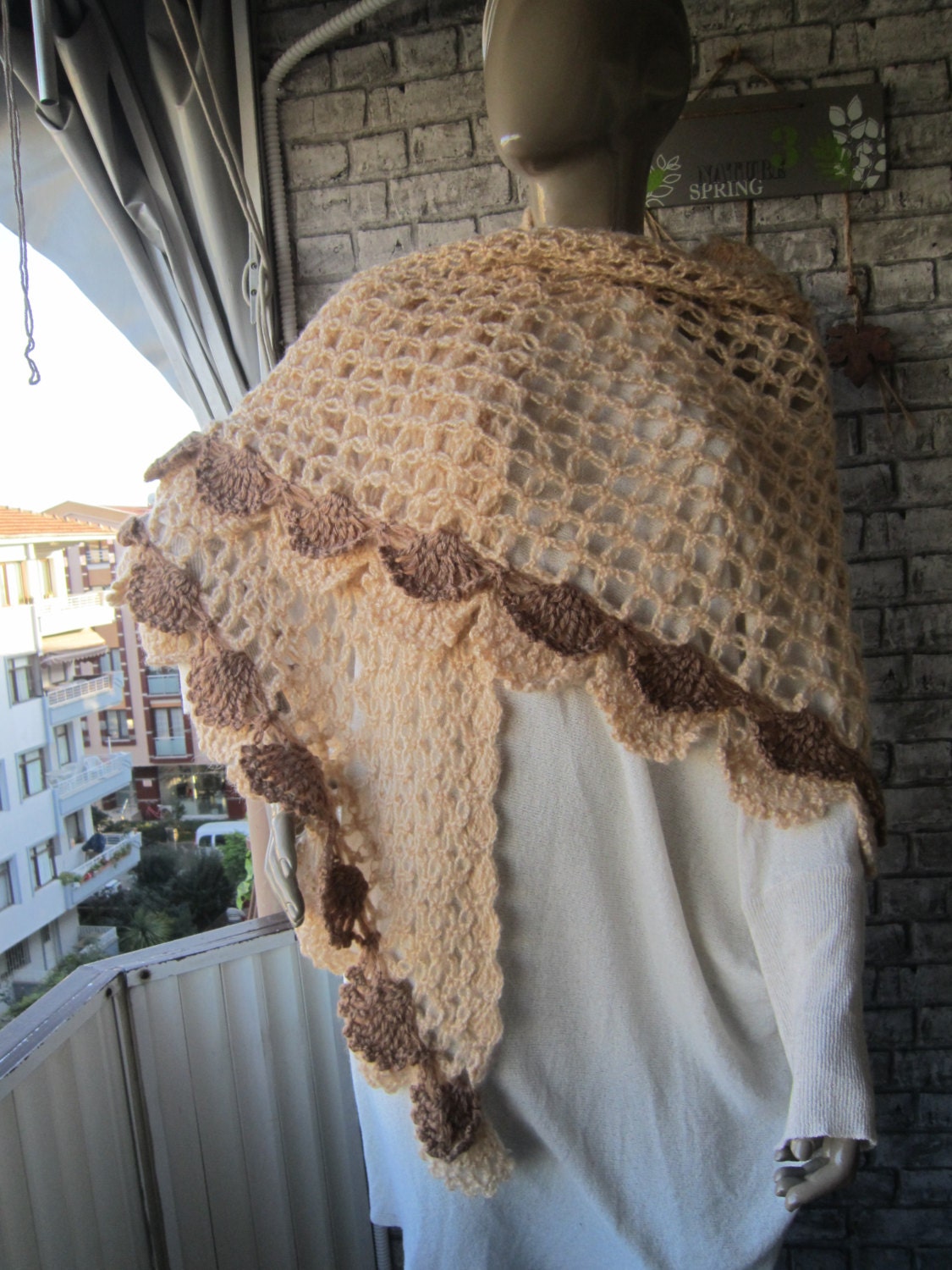 Beige Stola, Frauen Winter Schals, Für Sie, Geschenkideen, Übergroße Stola Beige Stola, Frauen Winter Schals, Für Sie, Geschenkideen, Übergroße Stola von gameofscarves