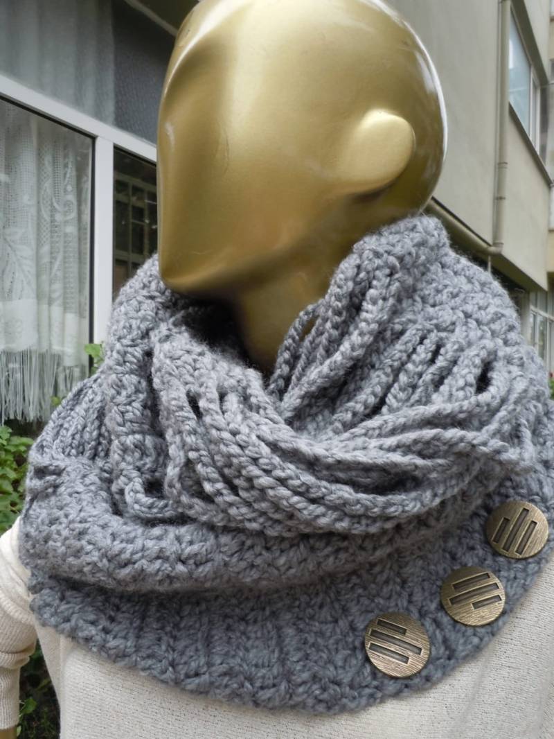Graue Infinity Schals Chunky Strickschal Winterschal Herrenschal Rundschal Beige Für Sie Graue Infinity Schals Chunky Strickschal Winterschal Herrenschal Rundschal Beige Für Sie von gameofscarves