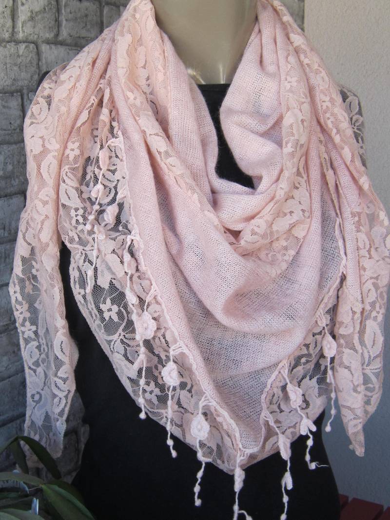 Somon Dreieckstuch Schal, Strickstoff Mit Spitzenrand Schal, Damen Schals, Frauen Winter Geschenk Für Frau Somon Dreieckstuch Schal, Strickstoff Mit Spitzenrand Schal, Damen Schals, Frauen Winter Geschenk Für Frau von gameofscarves