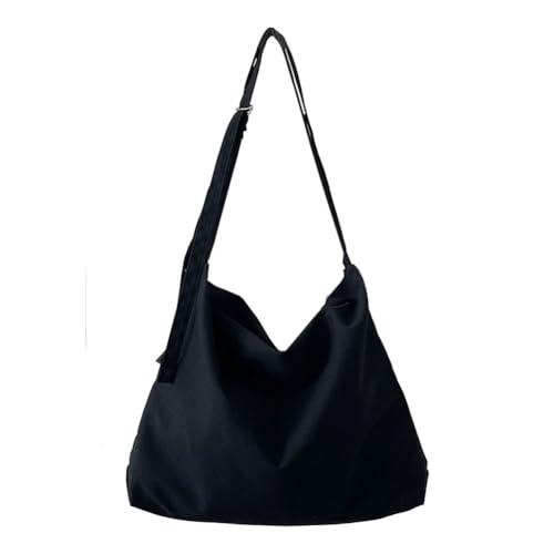 gaobaozhu Umhängetasche aus Segeltuch, große Umhängetasche, Hobo-Tasche mit Reißverschluss, Schultertasche für Damen und Herren, Schultertasche, Handtasche, Kuriertasche für Reisen, Arbeit, Sport, von gaobaozhu