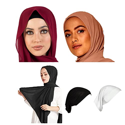 gara 3 chiffon hijabs +2 untertücher+ hijabnadeln=21euro.versand von Deutschland (set(c)) von gara