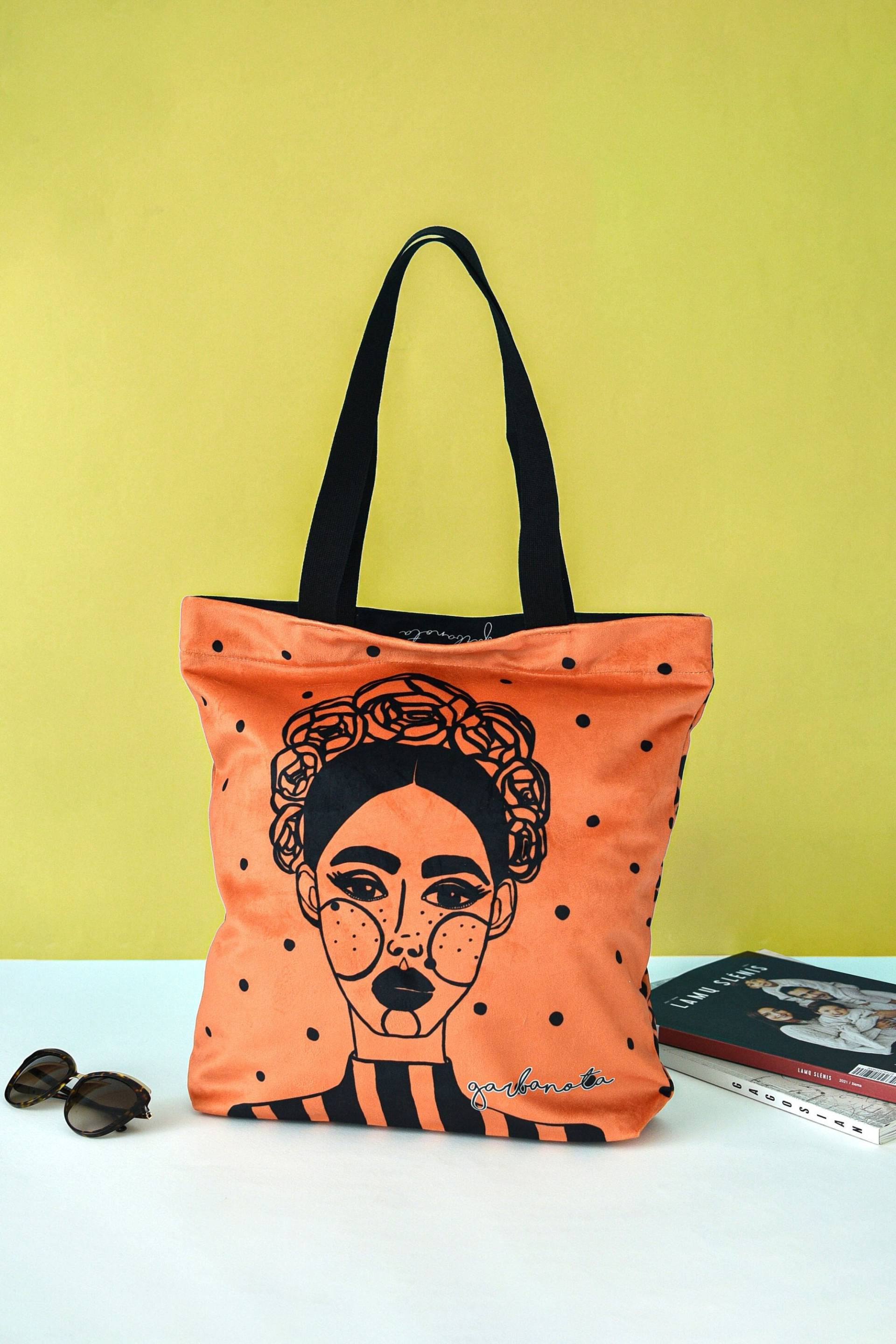 Orange Damen Tote Handtasche Mit Strohhalmen, Canvas Bag Reißverschluss, Geschenk Für Frauen, Ihren Geburtstag, Die Alles Hat von garbanota