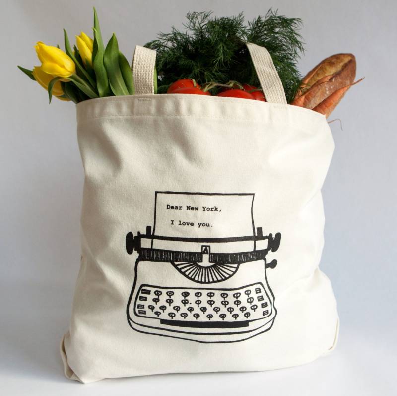 Lieber New York, Ich Liebe Dich. Tote Bag - Recycelte Baumwolle von garbella