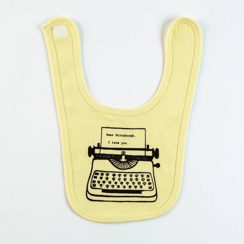 Lieber Pittsburgh, Ich Liebe Dich. Schreibmaschinen Baby Lätzchen von garbella