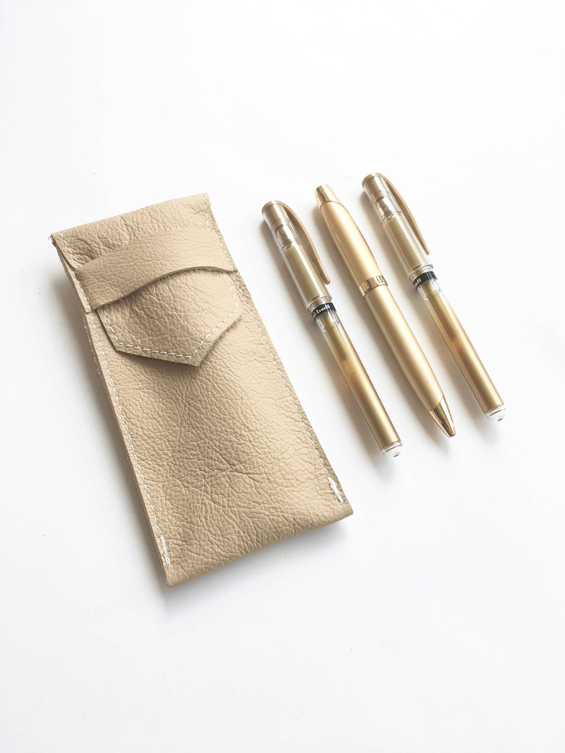Füllfederhalter - Beige Etui Aus Echtem Leder Füllfederhalter - Beige Etui Aus Echtem Leder von gatheredandsown