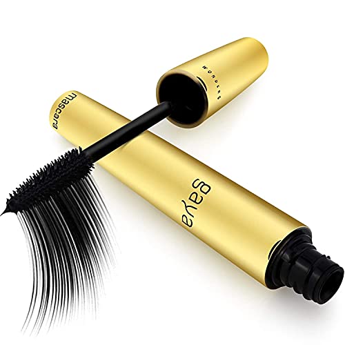 Gaya Cosmetics Vegan Wimperntusche Mascara - Wimpernverlängerung für Augen Schminken zur visuellen Verlängerung Natürlicher Wimpern (Schwarz Black) von gaya cosmetics