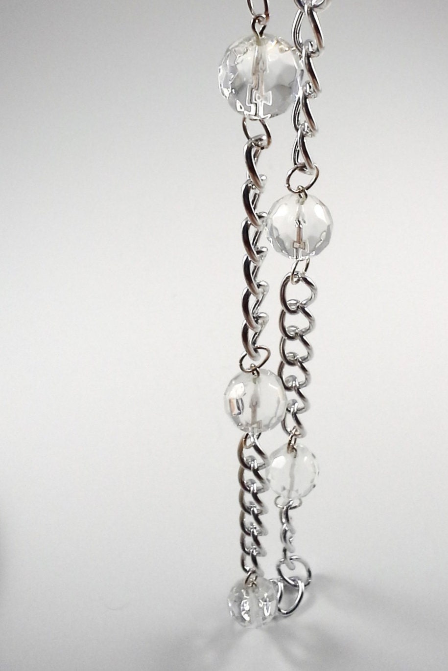 5 X 5-Kollektion Kette 14mm Kristallkugeln & Silber Vergoldet 18 Zoll. Die Fünf Elemente | Separat Erhältlich Insgesamt Ca. Füße von gaynells