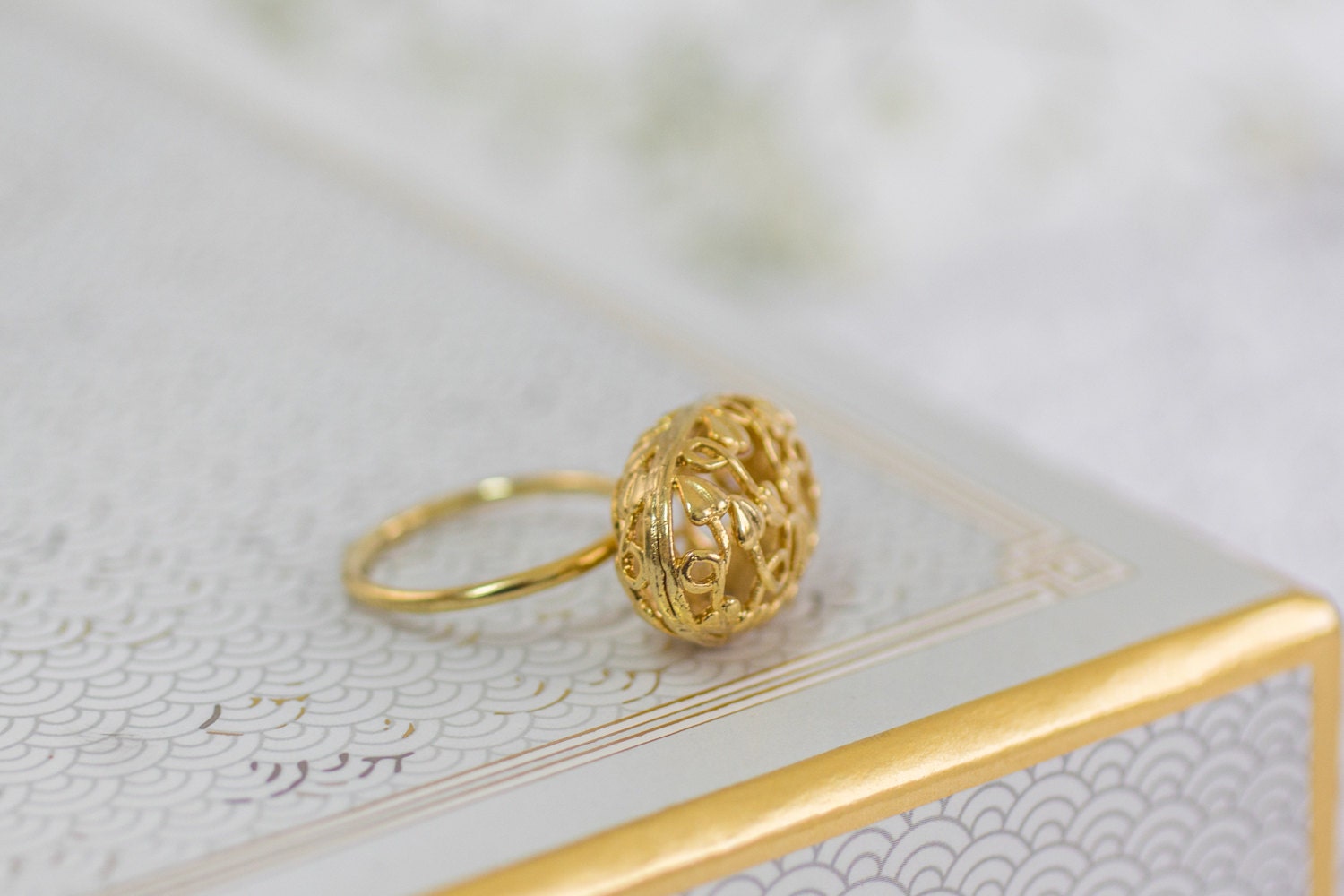 Boho Ring, Edwardian Filigrane Goldring, Verlobungsring, Hochzeit, Schmuck, Einzigartige Verlobungsring Boho Ring, Edwardian Filigrane Goldring, Verlobungsring, Hochzeit, Schmuck, Einzigartige Verlobungsring von gazellejewelry