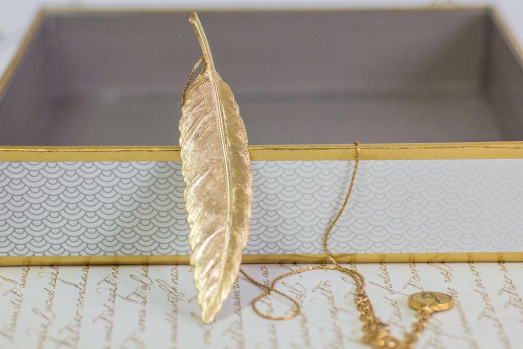 Gold Feder Halskette, Anhänger, Charme Jeden Tag Boho Halskette Gold Feder Halskette, Anhänger, Charme Jeden Tag Boho Halskette von gazellejewelry