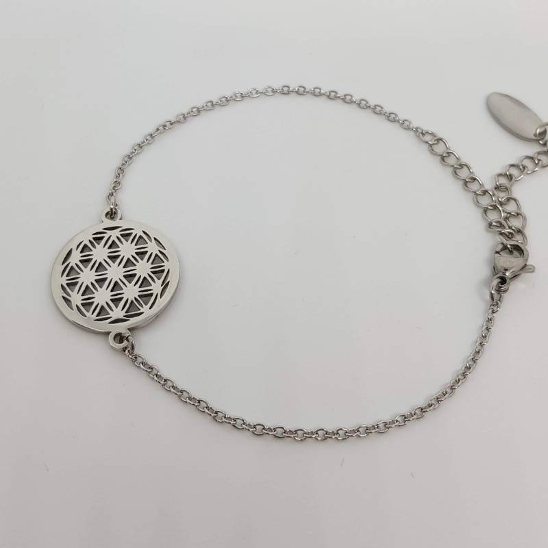 Arm - Oder Fußkettchen Mit Blume Des Lebens Von Geraspel von geRaspel