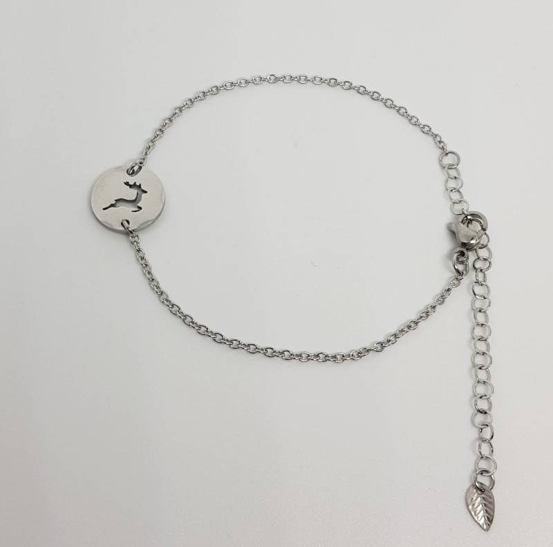 Arm - Oder Fußkettchen Mit Hirsch Tracht Von Geraspel von geRaspel