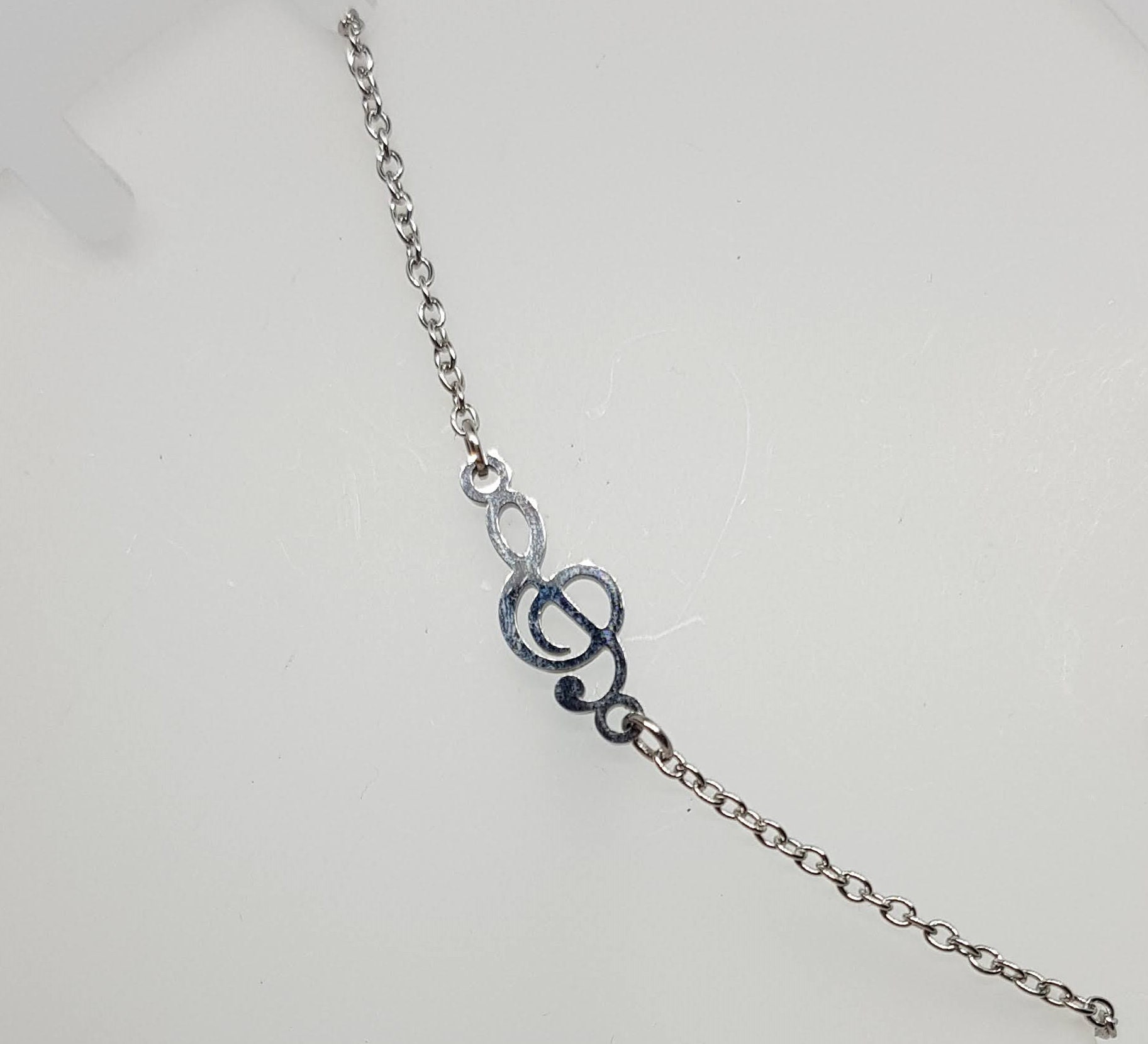 Arm - Oder Fußkettchen Mit Notenschlüssel Note Von Geraspel von geRaspel