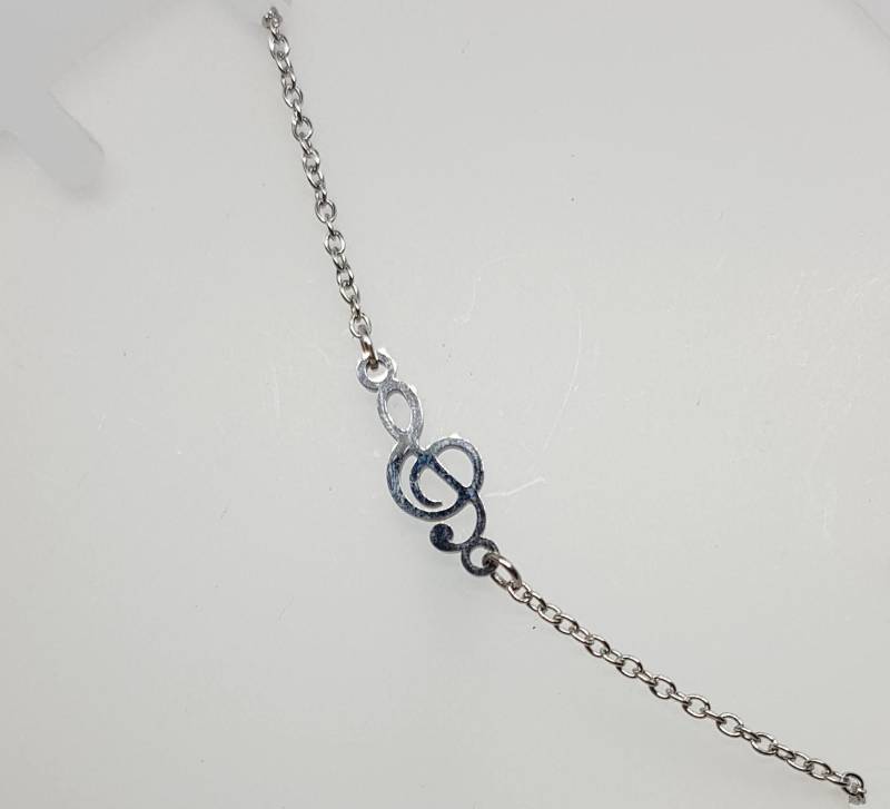 Arm - Oder Fußkettchen Mit Notenschlüssel Note Von Geraspel von geRaspel