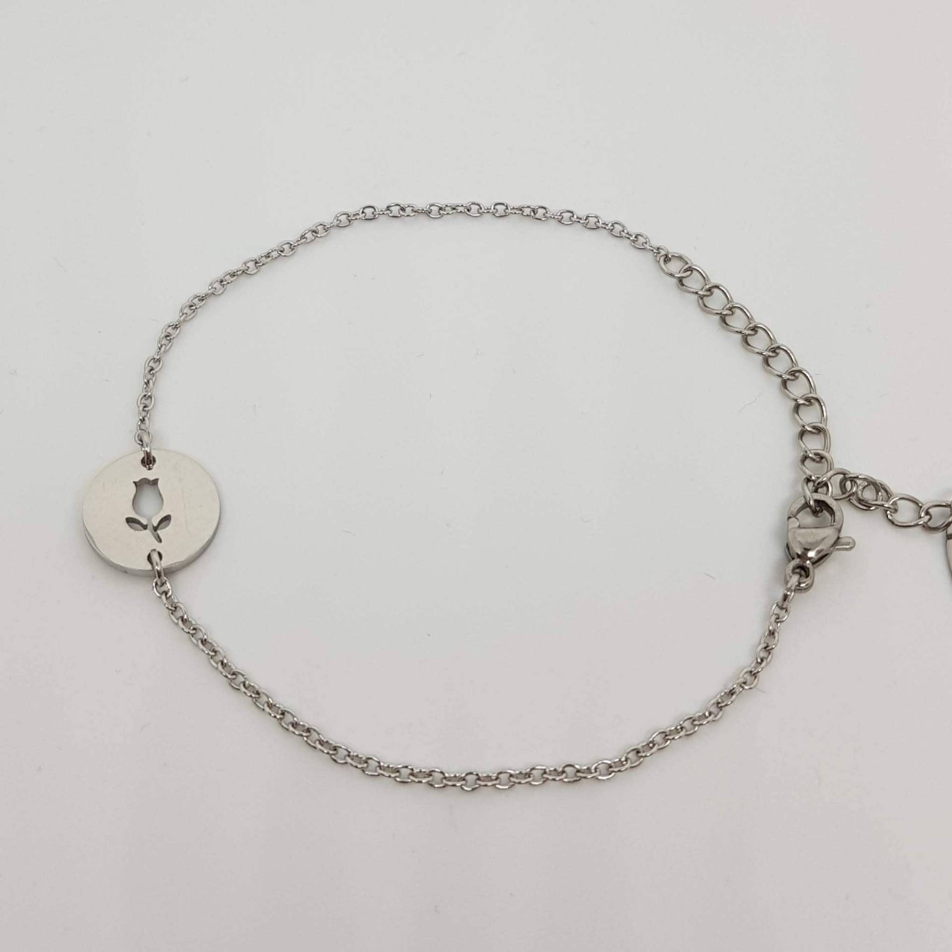 Arm- Oder Fußkettchen Mit Tulpenmotiv - Blume Von Geraspel von geRaspel