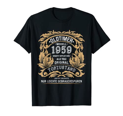 Herren 1959 Geburtstag lustiges oldtimer T-Shirt Herren 1959 Geburtstag lustiges oldtimer T-Shirt von geburtstag oldtimer deko mann spruch lustig