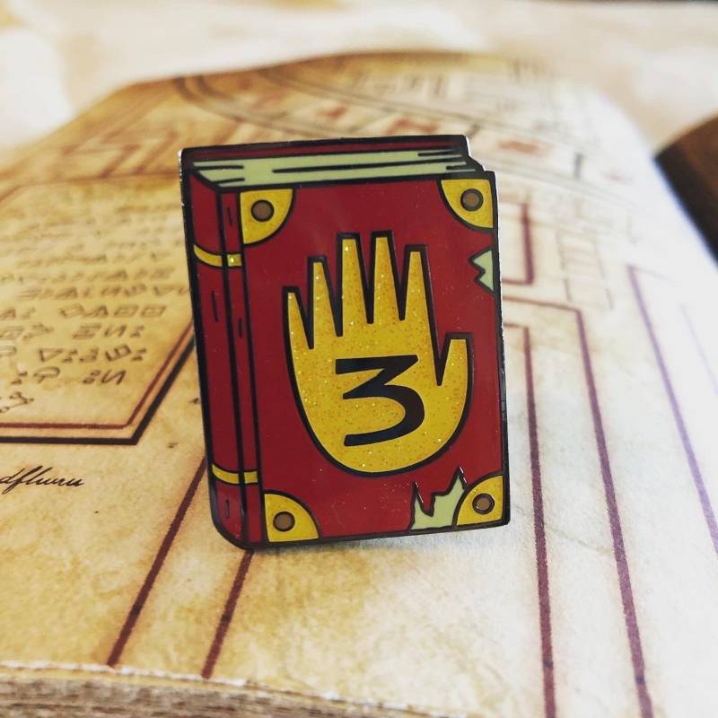 Zeitschrift No. 3 Emaille-Pins | Glitzernde Edition von geekboypress