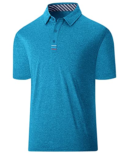 geeksport Poloshirt Herren Business Kurzarm Golf Tennis Freizeit Sport Tshirts Polo Männer Sommer Schwarz Blau Grau M-3XL von geeksport