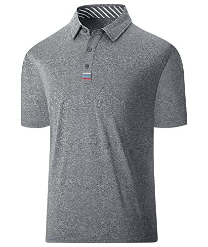 geeksport Poloshirt Herren Business Kurzarm Golf Tennis Freizeit Sport Tshirts Polo Männer Sommer Schwarz Blau Grau M-3XL von geeksport