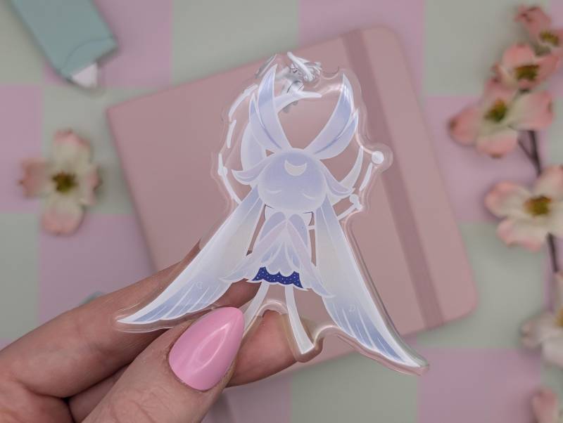 Luonnotar | Kuuhenki Acryl Schlüsselanhänger, Cute Genshin Auswirkungen Merch von geekyfeels