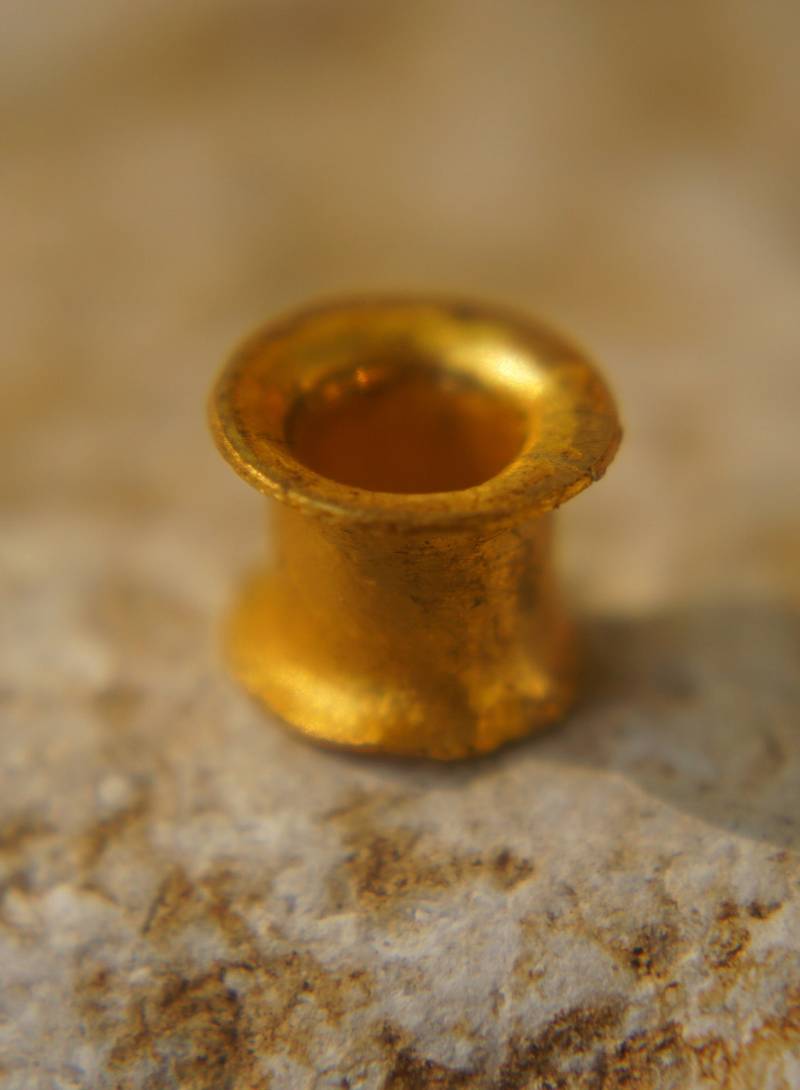 24K Gold Ohr Plug//Gold Flesh Tunnel//24K Tunnel//Massiv Tunnel//Gauge Plug//Bio Tunnel//Handmade Plugs von geffenjewelry