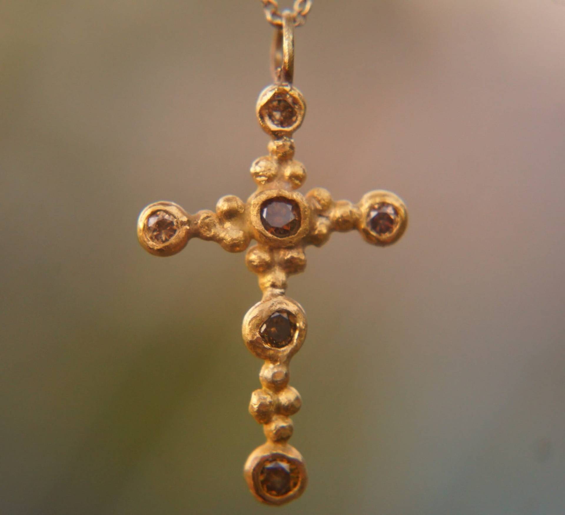 24K Kreuz/Gold Diamant Kreuz/Diamant Kreuz Gold Kreuz/24K von geffenjewelry