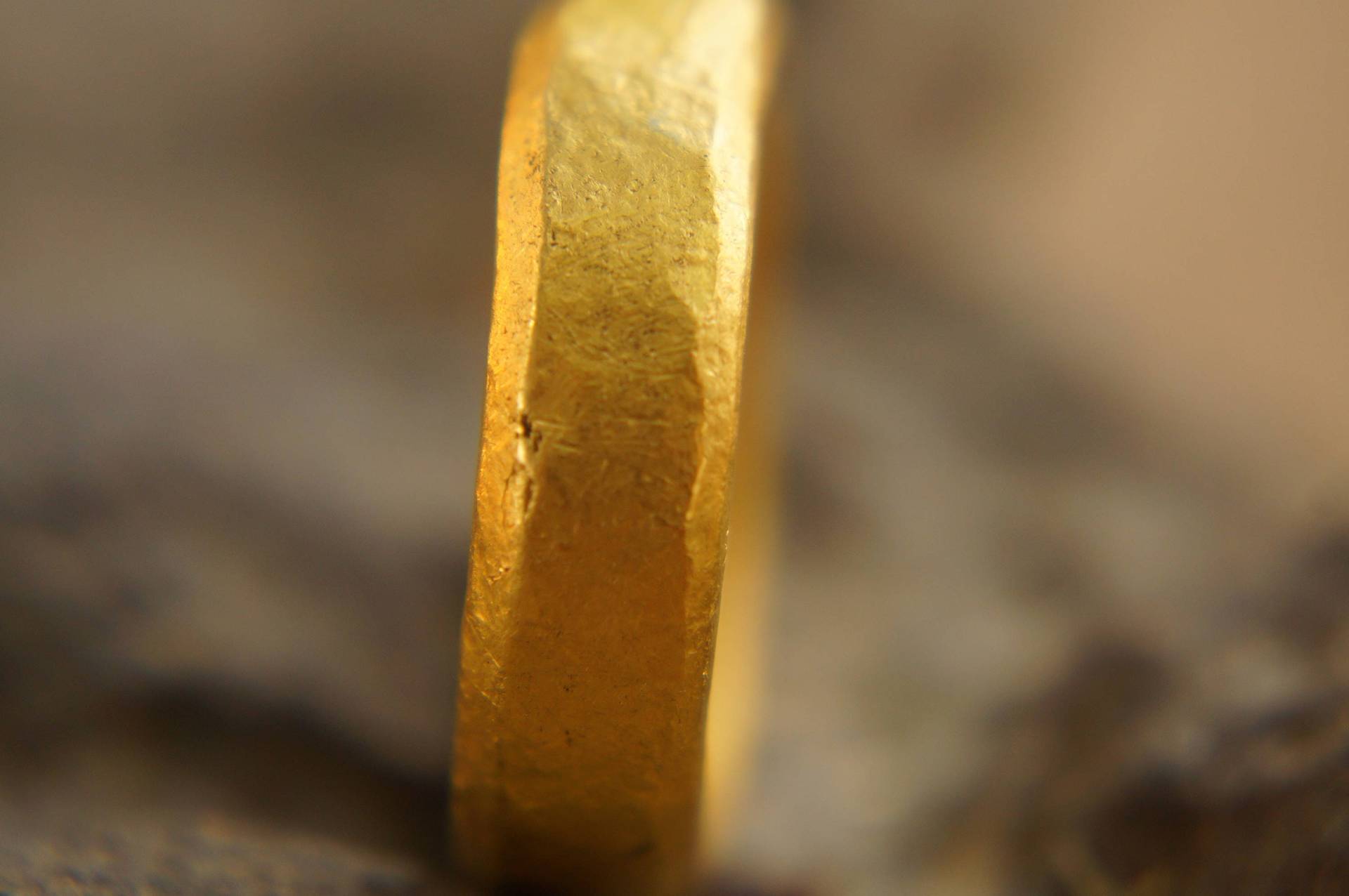 24K Trauring//24K, 22, 18K Gelbgold//Handwerker Gehämmerte Handarbeit//Feingoldring// Herrenring Gold//24K Gold Ehering//24K Ehering von geffenjewelry