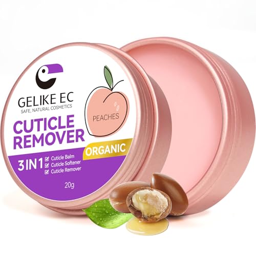 Gelike ec Nagelhaut Creme Entferner für Nagelbegeisterte: Cuticle Cream Entferner Pfirsichduft for Manucurist - Repariert Trockene und Gerissene Soft Nagelhäute von gelike ec