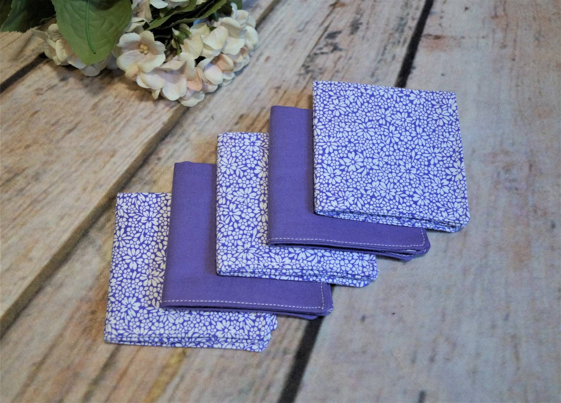 5 Stofftaschentücher Sonderangebot Grundfarbe Wählbar Kinder Frauen Männer Zero Waste Ökologisch Wieder Verwendbar Nachhaltig Servietten von gelisboutique