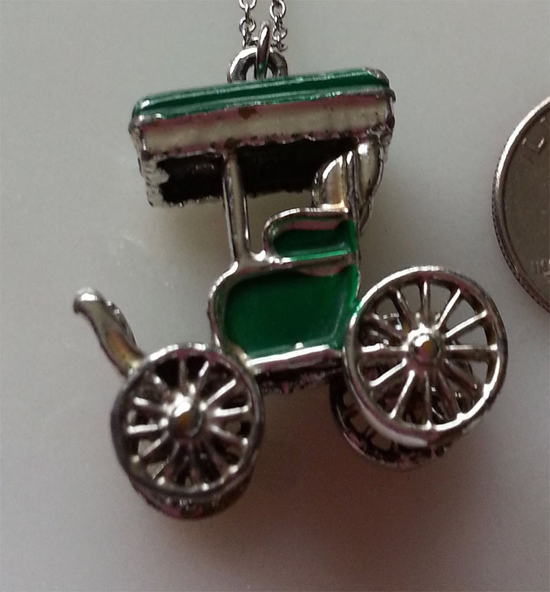 Vintage Antik Pferd Buggy Halskette Vintage Antik Pferd Buggy Halskette von gemaliciousboutique