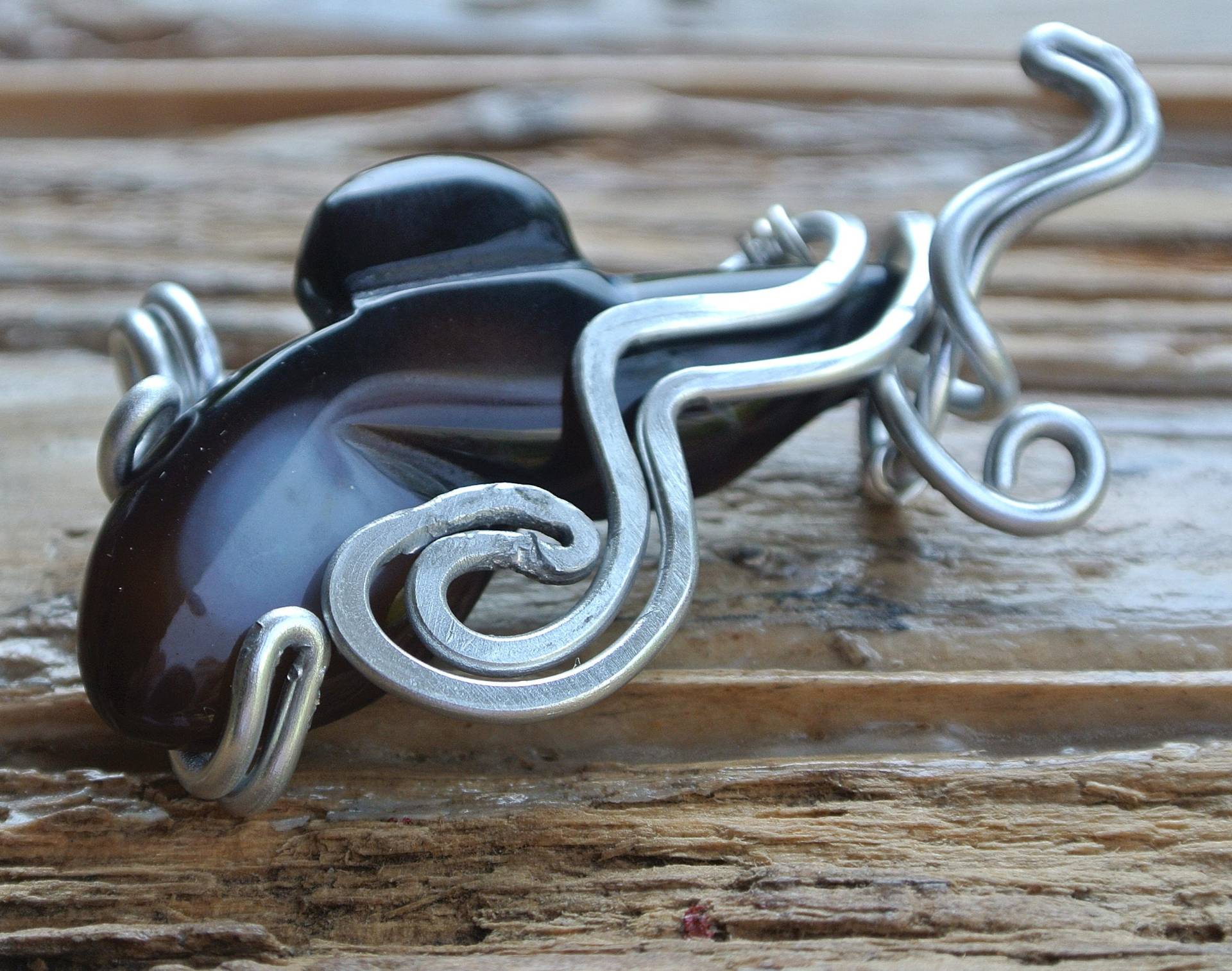 Schwarz Achat Wal Anhänger, Schwarz Und Silber Halskette, Sommer Urlaub Schmuck, Halskette Am Meer, Sealife Schwarz Achat Wal Anhänger, Schwarz Und Silber Halskette, Sommer Urlaub Schmuck, Halskette Am Meer, Sealife von gemsbasket